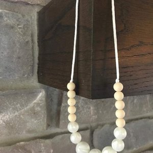 Pearl Play Necklace - Silicone Pearl Beads, Girl Jewelry, Toddler Necklace, Kid Fidget Necklace, Sensory Jewelry, Little Girl Gift, Dress Up