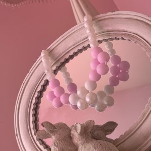 PINKY mod Kids’ Necklace - Sensory Jewelry, Girl Fidget Jewels, Silicone Beads, Girls Dress Up, Gift for Girl