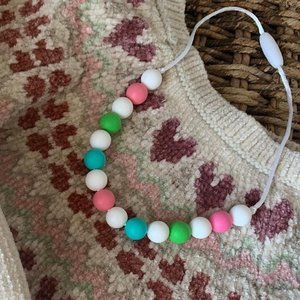 Bubble Gum Kids’ Necklace - Sensory Jewelry, Fidget Jewels, Silicone Beads, Girls Dress Up, Girl Birthday Gift, Easter Basket