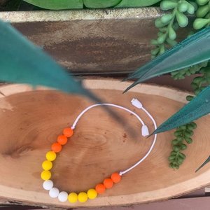 Kid Play Necklace HAPPY FALL - Girl Jewelry, Toddler Necklace, Halloween Party, Thanksgiving, Little Pumpkin
