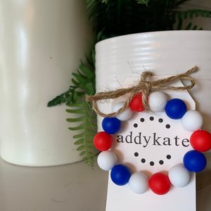 Kids’ Stretch Bracelet Red White & Blue - Independence Day USA, Girl Jewelry, Toddler Bracelet, Patriotic, Freedom, 4th of July Jewels