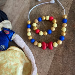 Jewelry Set {FAIREST OF ALL} - Kids Play Necklace & Bracelet, Silicone Pearl, Girl Jewelry, Princess Dress Up, Stocking, Birthday Gift