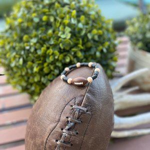 Kid's Bracelet {TOUCHDOWN} - Play Stretch Bracelet, Silicone Fidget Toy, Boy Sport, Birthday Gift, Football, Guy Jewelry, Stocking Stuffer