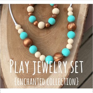 Necklace {ARABIAN NIGHTS} for Kids, Sensory Jewelry, Fidget Jewels, Silicone Beads, Girls Dress Up, Princess ENCHANTED Collection
