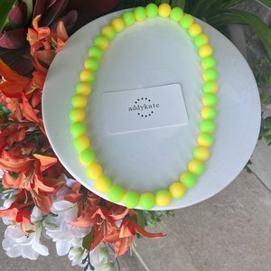 Designer Dog Necklace {GLOWdogGLOW} - Stretch Collar, GLOW in the DARK Silicone Beads, PUPPY Jewels, Doggy Accessory, Pup Party Birthday