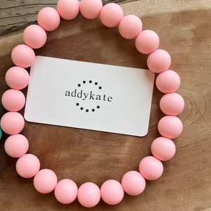 Designer Dog Necklace {PUPPYLOVE} - Elastic Stretch Jewelry, Silicone Beads, Doggy Collar Accessory, New Puppy, Photo Prop, Pet Present