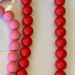 Designer Dog Necklace {PUPPYLOVE} - Elastic Stretch Jewelry, Silicone Beads, Doggy Collar Accessory, New Puppy, Photo Prop, Pet Present