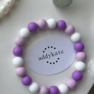 Designer Dog Necklace {LAVENDER} - Stretch Dainty Silicone Beads, Teacup Pup, New PUPPY Jewels, Pearls, Doggy Collar Accessory, Gift