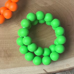 Designer Dog Necklace {LIGHTBRIGHT} - Elastic Stretch Jewelry, Silicone Beads, Doggy Collar, New Puppy, Photo Prop, Accessory, Pet Present