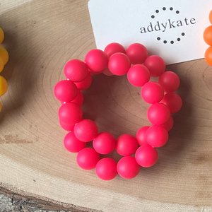 Designer Dog Necklace {LIGHTBRIGHT} - Elastic Stretch Jewelry, Silicone Beads, Doggy Collar, New Puppy, Photo Prop, Accessory, Pet Present