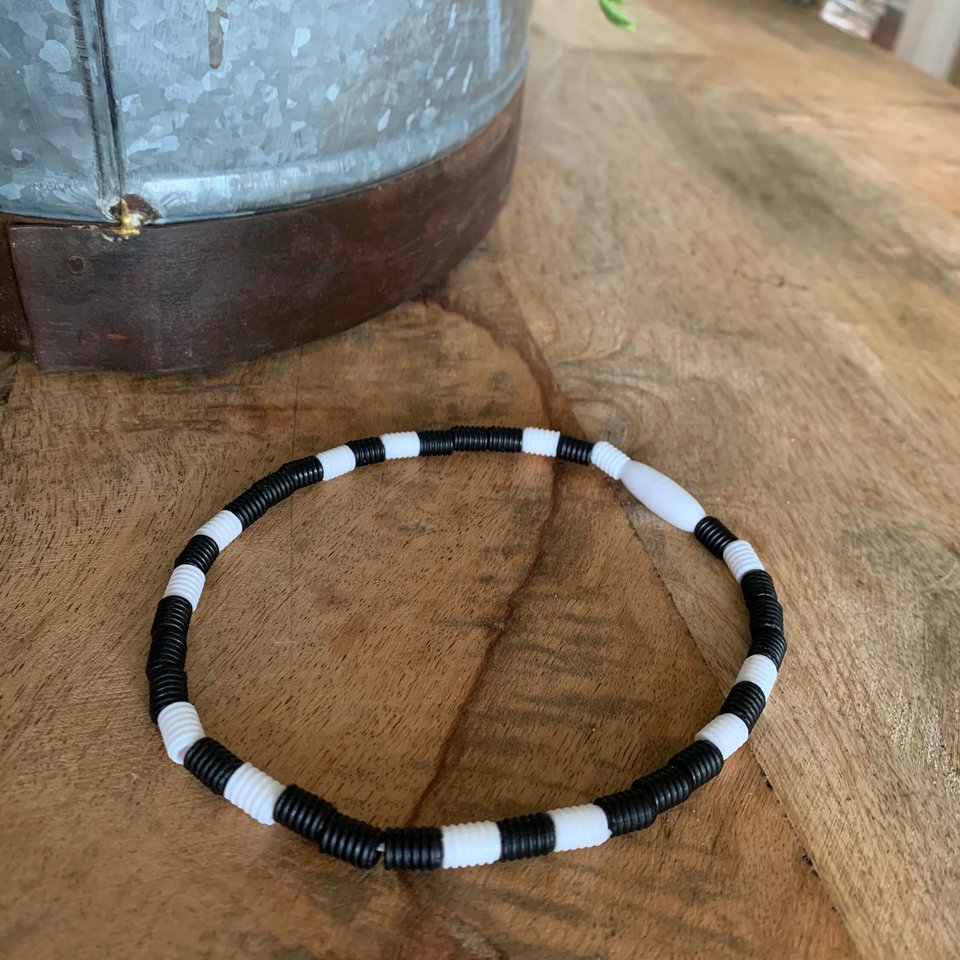 Kid's Necklace BLACK - Kids Play Necklace, Silicone Fidget Toy, Beach Bum Necklace, Boy Necklace, Birthday, Baseball, Beach Jewelry