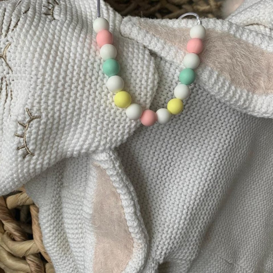 Play Necklace SWEETMINT - Silicone Necklace, Girl Jewelry, Little Girl Gift, Dress Up Necklace, Birthday Toddler