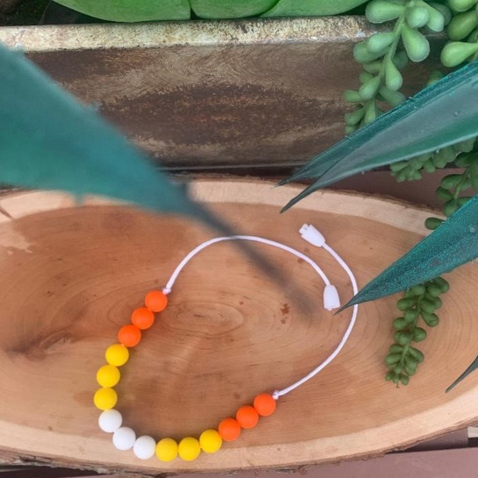 Kid Play Necklace HAPPY FALL - Girl Jewelry, Toddler Necklace, Halloween Party, Thanksgiving, Little Pumpkin