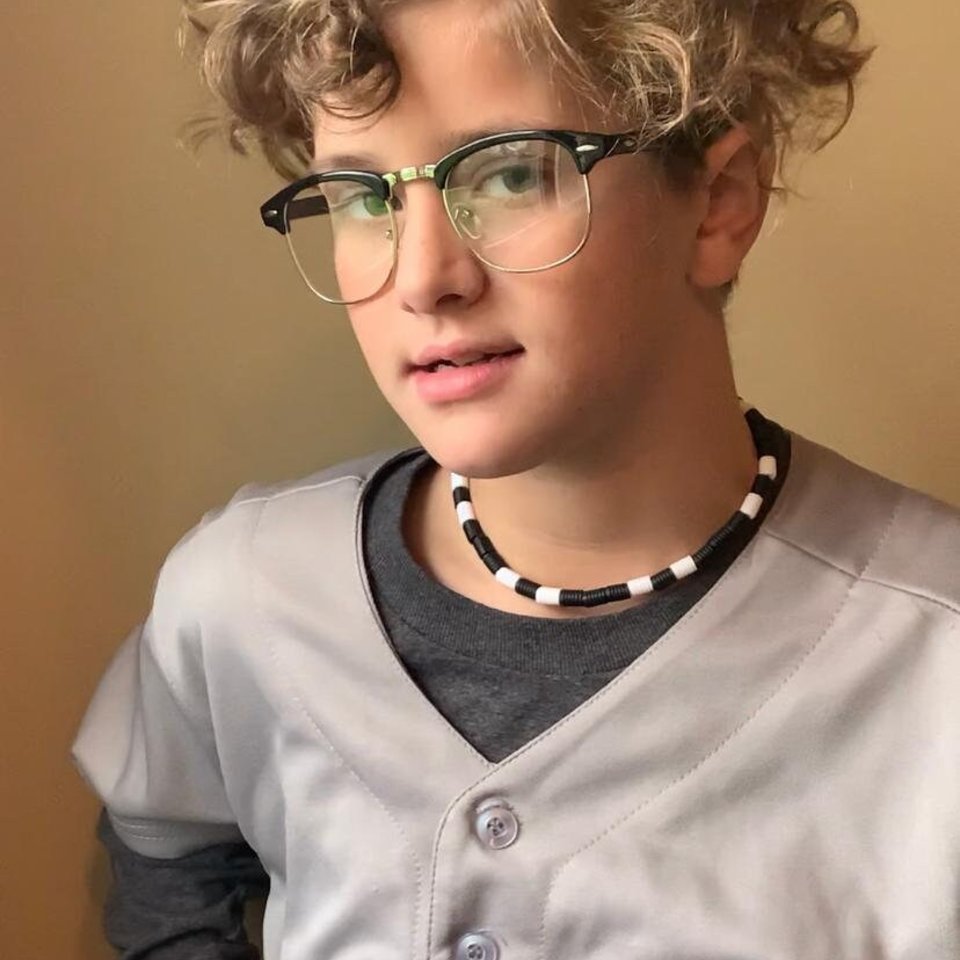 Kid's Necklace BLACK - Kids Play Necklace, Silicone Fidget Toy, Beach Bum Necklace, Boy Necklace, Birthday, Baseball, Beach Jewelry