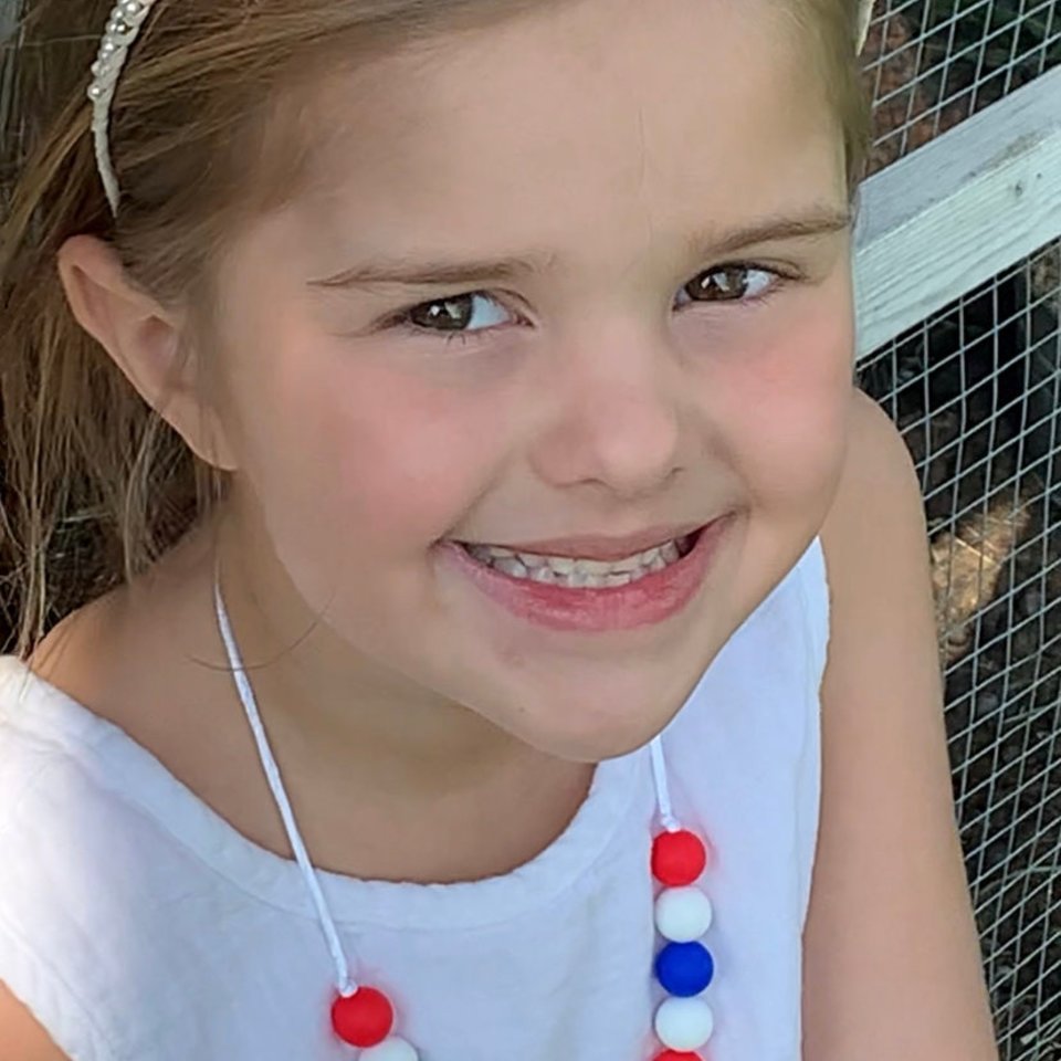 Kids’ Necklace Red White & Blue - Independence Day USA, Girl Jewelry, Toddler Necklace, Patriotic Necklace, 4th of July Necklace