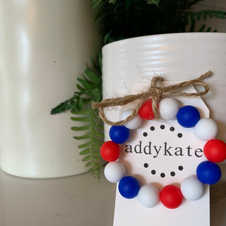 Kids’ Stretch Bracelet Red White & Blue - Independence Day USA, Girl Jewelry, Toddler Bracelet, Patriotic, Freedom, 4th of July Jewels