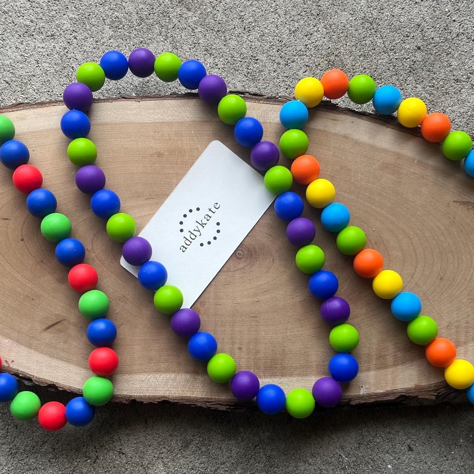 Designer Dog Necklace {DUDE DOG} - Elastic Stretch Jewelry, Silicone Beads, Doggy Collar, New Puppy, Photo Prop, Accessory, Pet Present