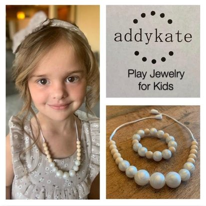 Play Jewelry Set PEARL - Silicone Pearl, Girl Jewelry, Toddler Necklace, Fidget Toy, Sensory Necklace, Girl Gift, Dress Up, Birthday Gift