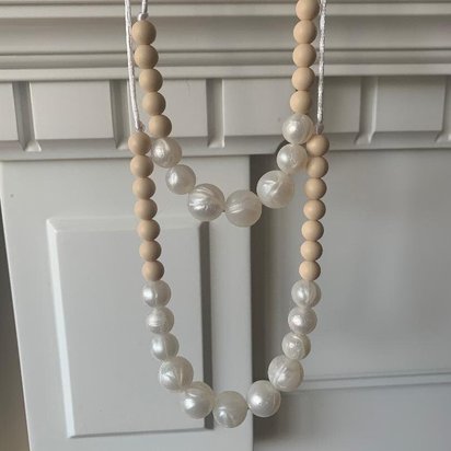 Necklace (3 PC) MOMMY & ME Pearl Set - with extra toddler necklace