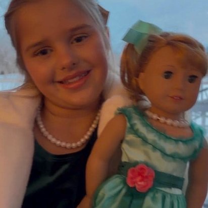 Dolly & Me Pearl Necklace Set - Silicone Bead, Sensory Jewels, breakaway clasp, fits 18" doll and younger children